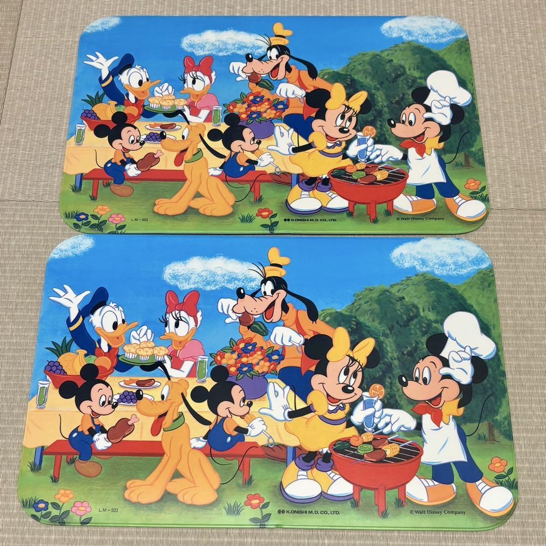 ディズニー　ランチョンマット　昭和レトロ　希少　大西 賢 製販製