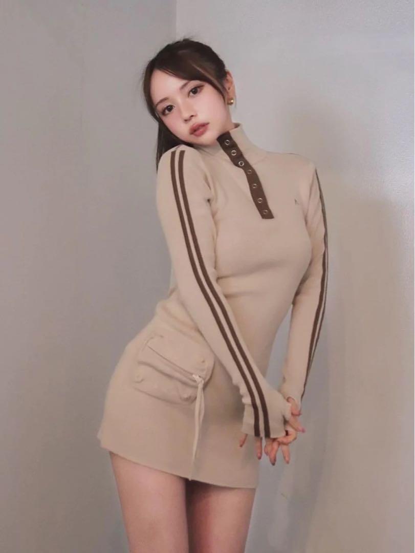ANDMARY ゾーイポケットミニドレス andmary