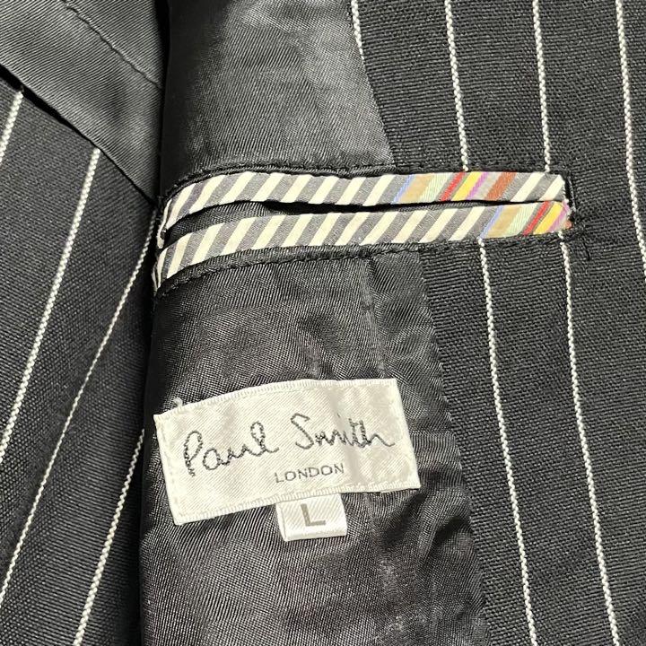 【Paul Smith】ポールスミス バンカーストライプ コットンジャケット 黒