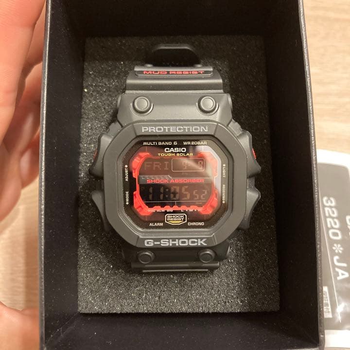 超特価sale開催】 カシオ G-SHOCK ブラック×レッド美品 電波ソーラー