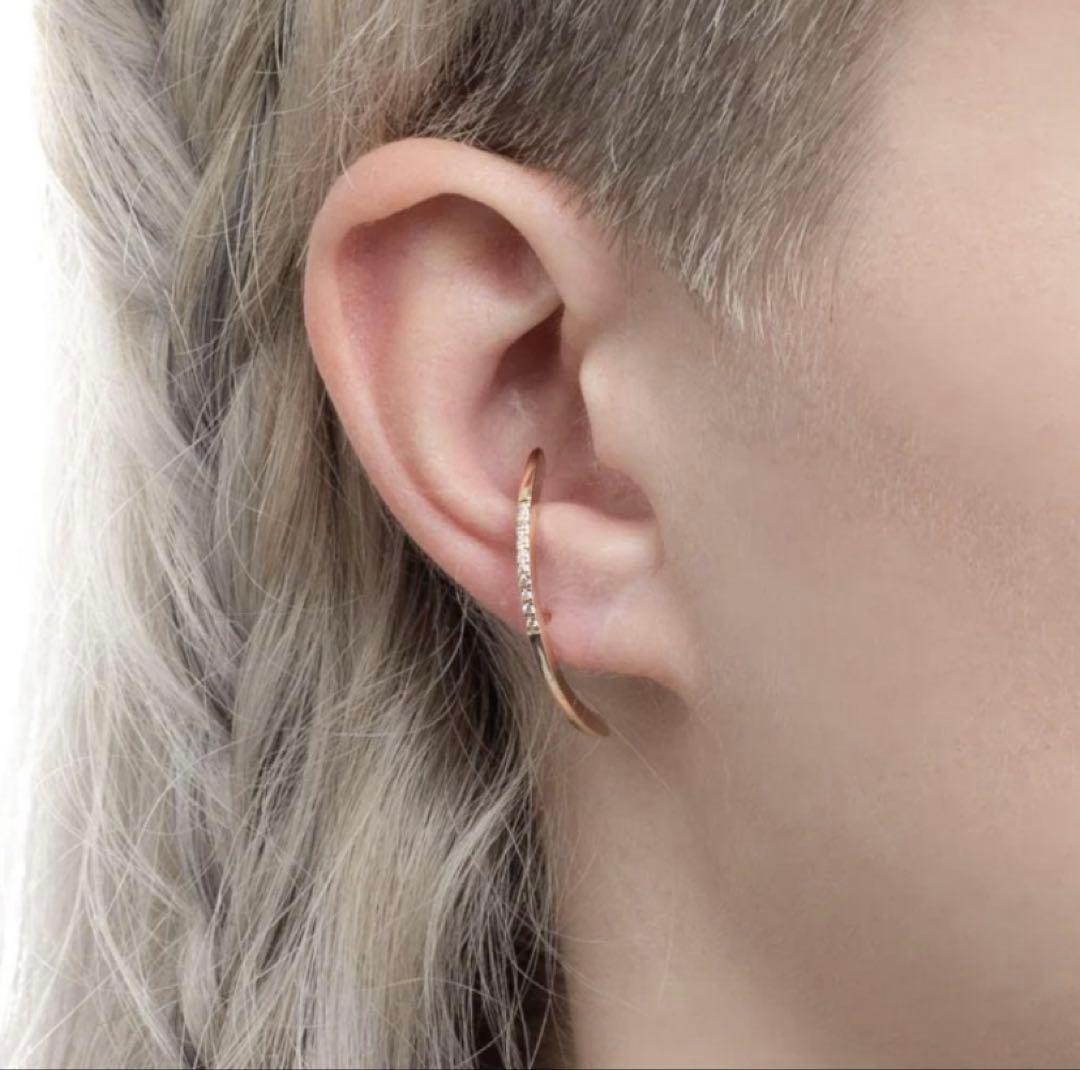 ヒロタカ BOW ダイヤモンド ピアス 片耳用 ヒロタカ BOW ダイヤモンド ピアス 片耳用