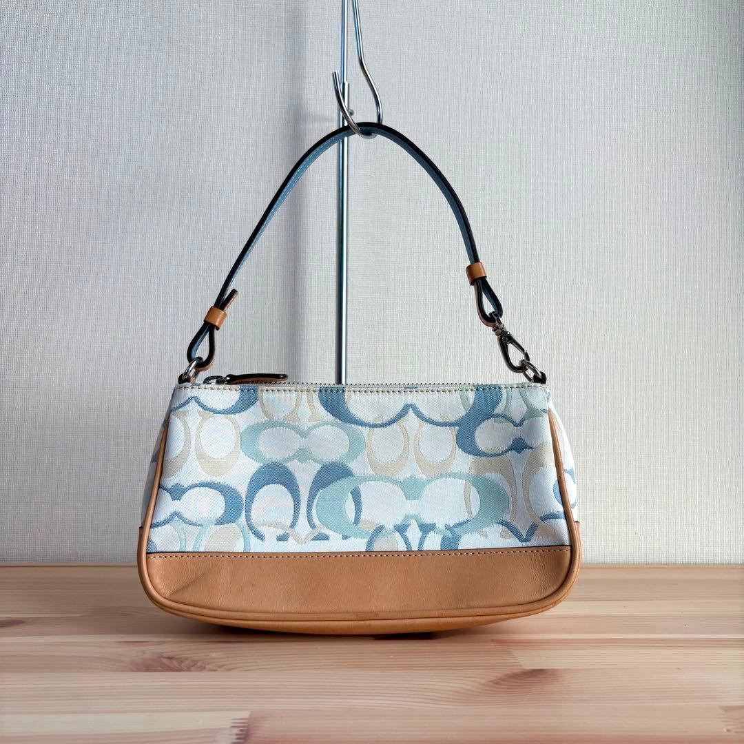 Coach Accessory Pouch Bag Sky Blue