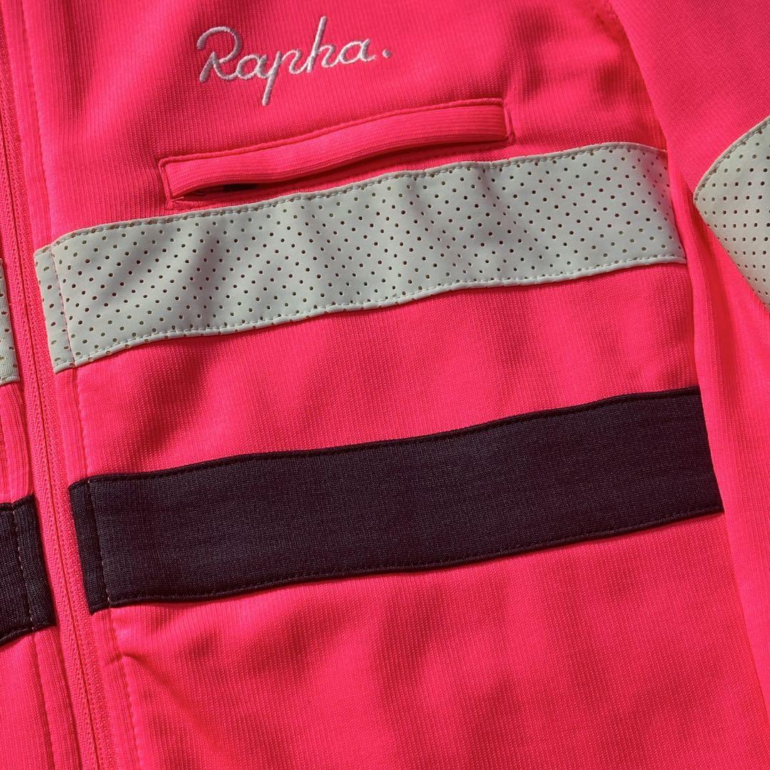 在庫処分 半額 美品】Rapha ブルべ M ピンク サイクルジャージ 長袖 ジャージ ウェア