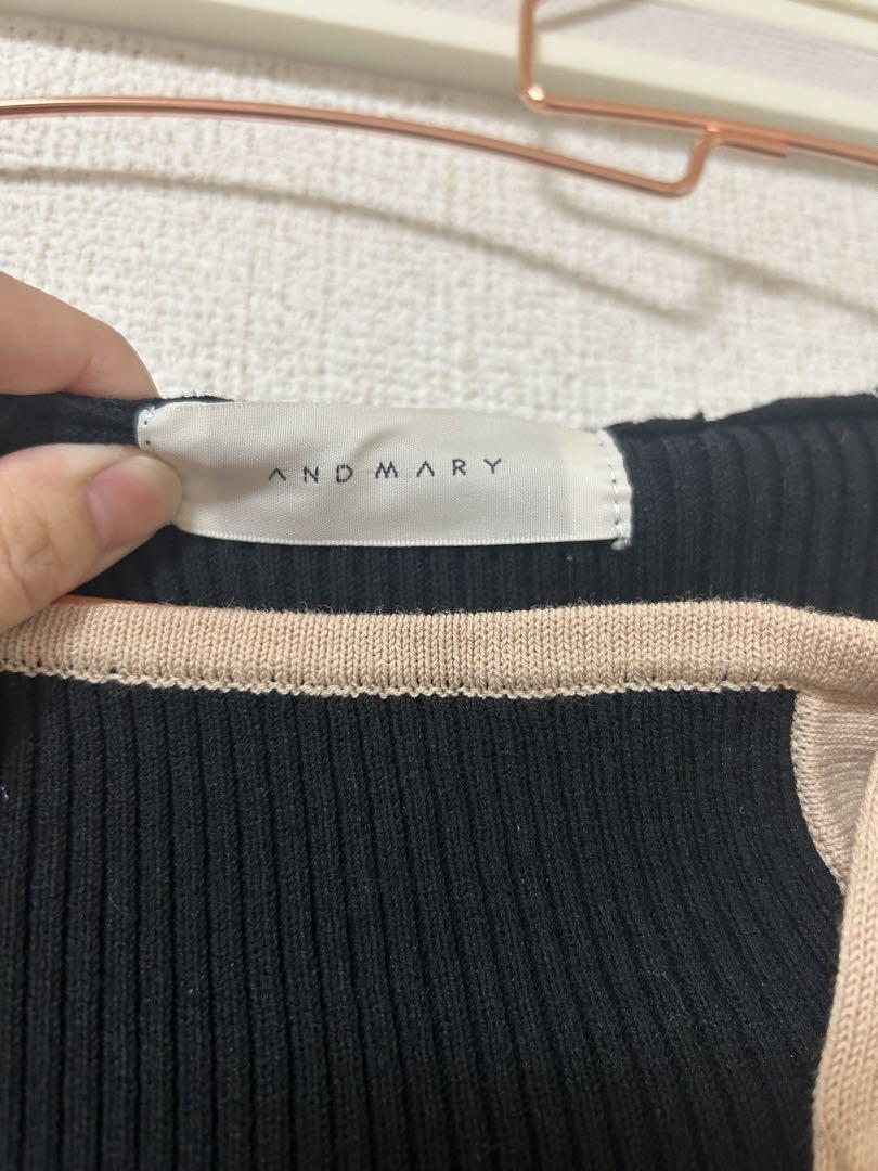 ANDMARY 肩出しミニワンピース