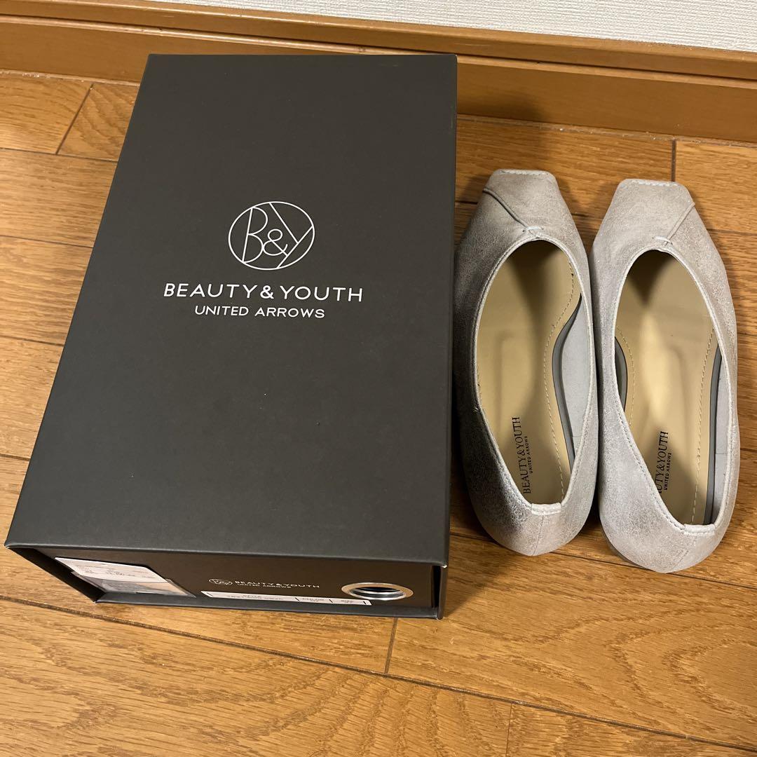 BEAUTY&YOUTH フラットシューズ シルバー系/24.0