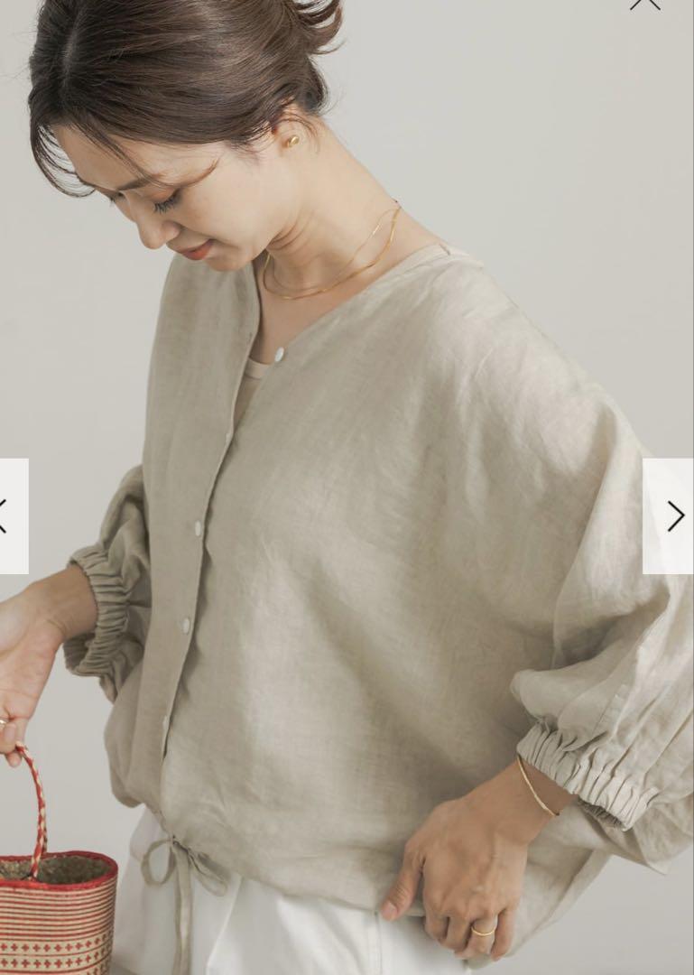 【美品】URBAN RESEARCH リネンドロストドルマンブラウス 【美品】URBAN RESEARCH リネンドロストドルマンブラウス