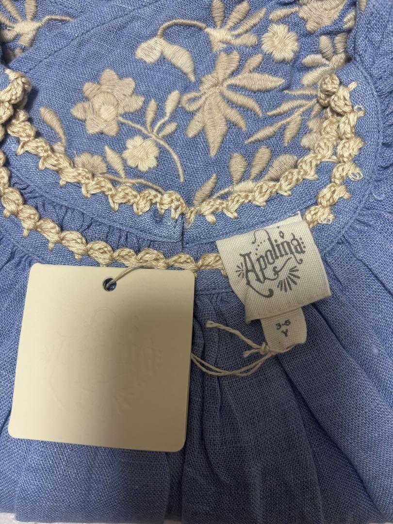 Apolina Fay Dress || Cornflower – Honey Pie Children's Boutique