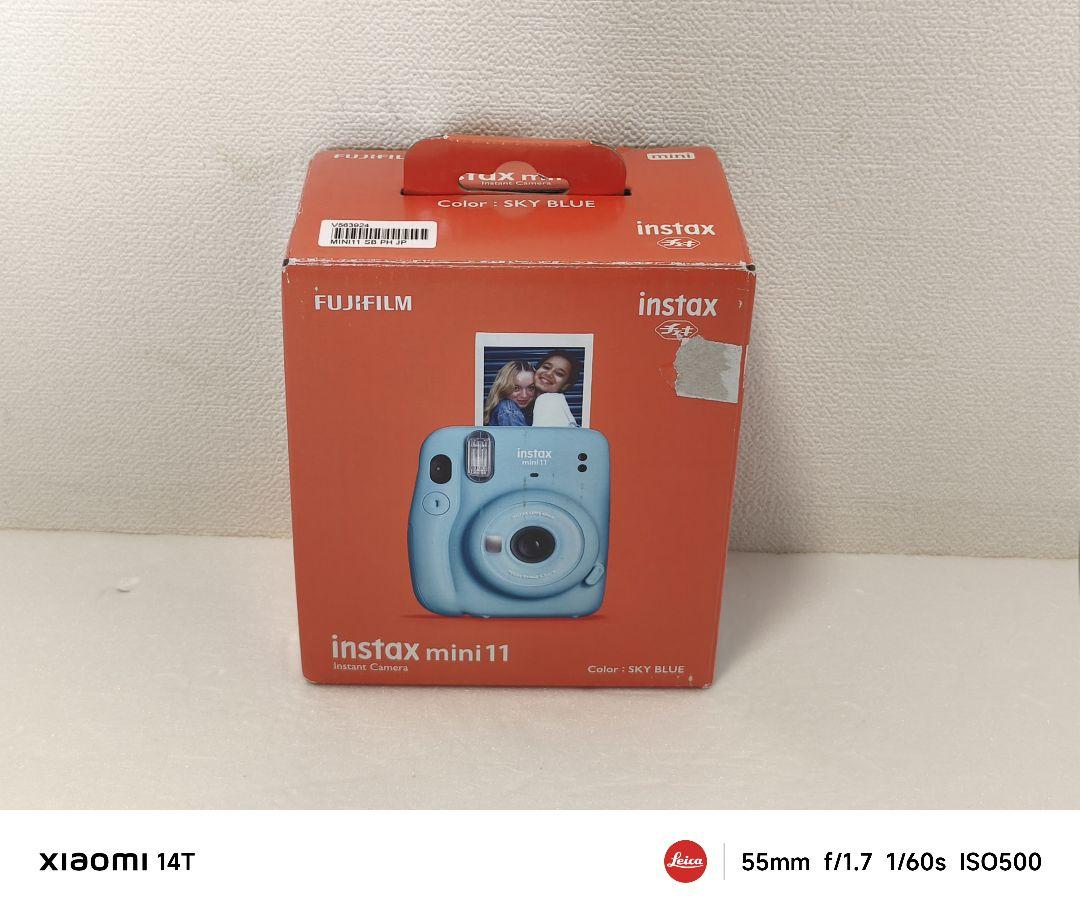 超美品 FUJIFILM instax mini 11 スカイブルー チェキ