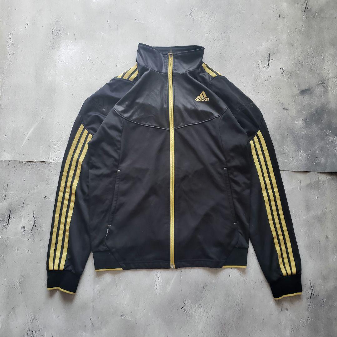 adidas トラックジャケット サイドライン ブラック L（adidas