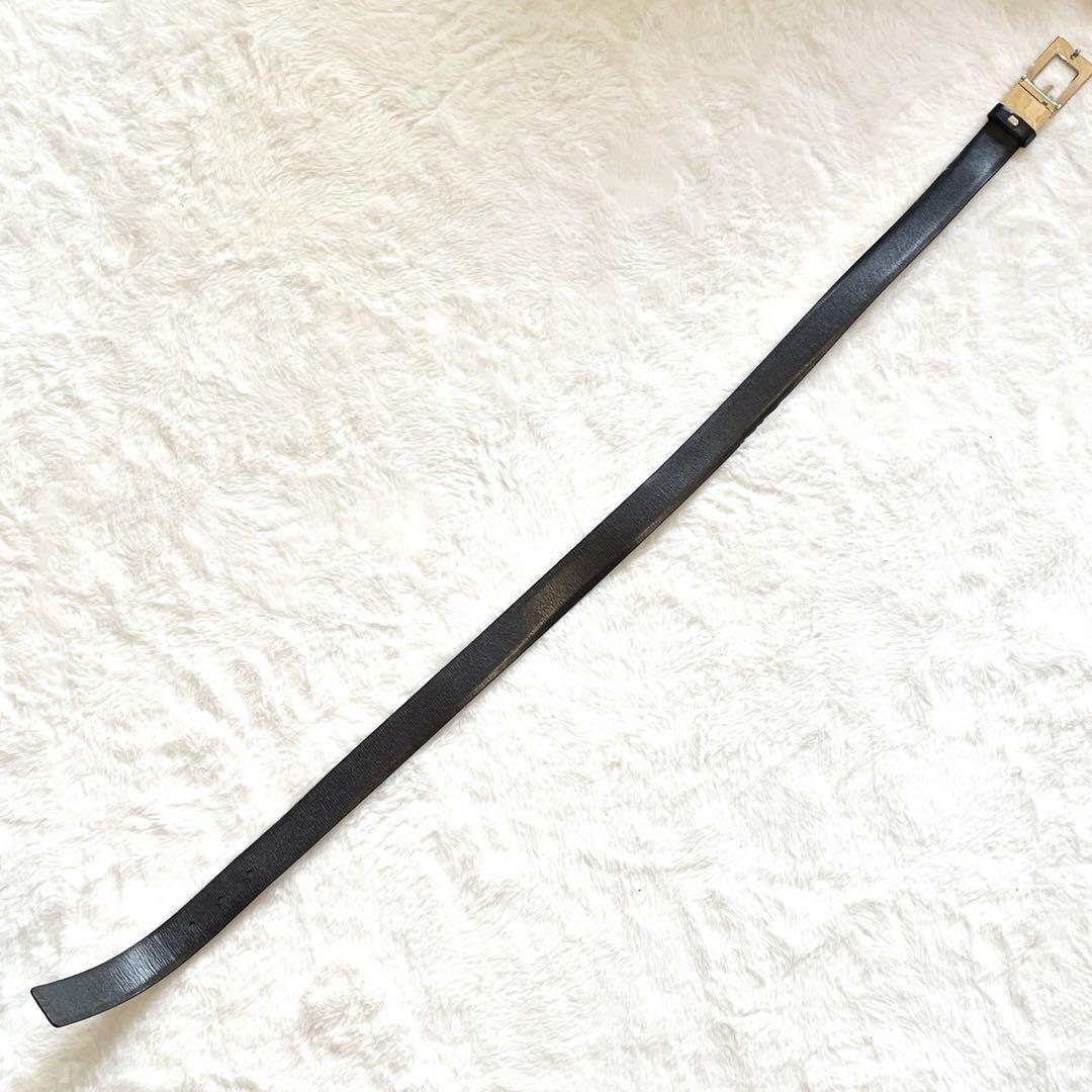 【極美品】 グッチ Gロゴ ベルト ゴールド× ブラック メンズ