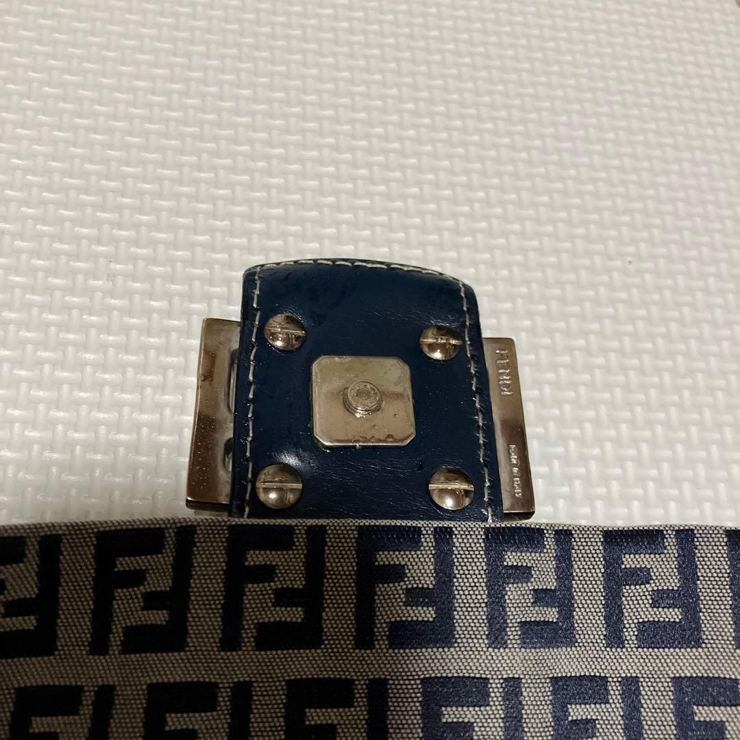 FENDI フェンディ ハンドバッグ ネイビー ズッカ柄