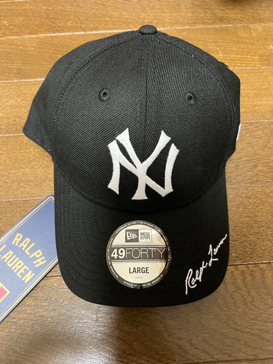 専用!ポロラルフローレン MLB ヤンキースブラックウォッチ キャップ L