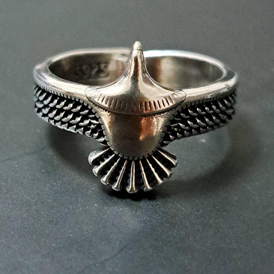 silver925 刻印 イーグル メキシカンリング シルバー メンズ