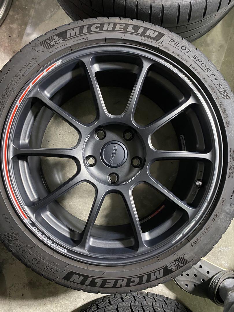 Rays ze40 18インチ PCD120 ホイールセット