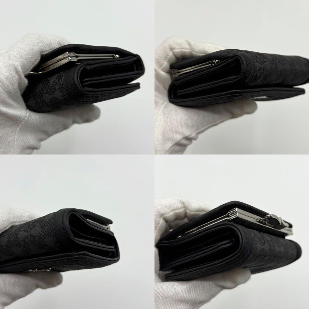 【超希少】ヴィヴィアンウエストウッド 三つ折り財布 がま口 オーブ ジャガード