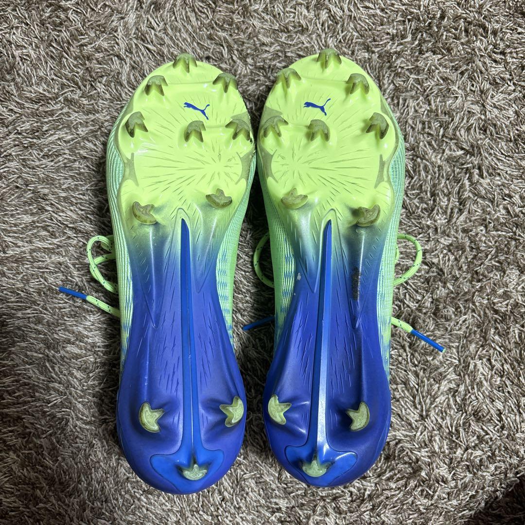 Puma Ultra サッカーシューズ スパイク ネオンイエロー/ブルー