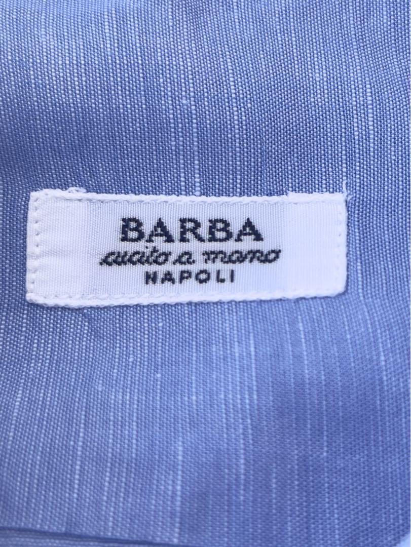 BARBAバルバシャンブレードレスシャツダブルカフス