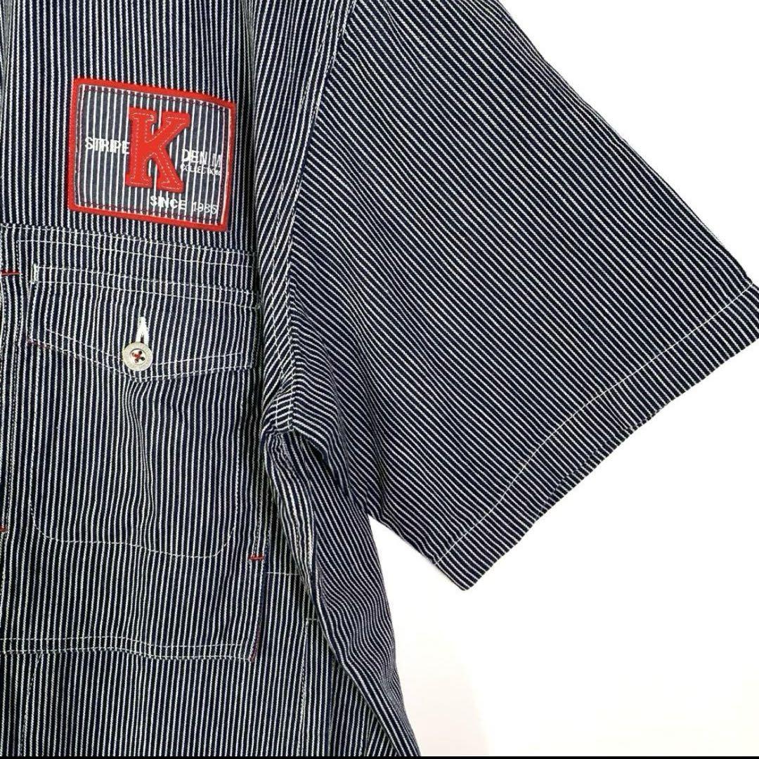 訳あり？新品✨【カールヘルム】デニム　オーバーサイズシャツジャケット　ワッペン