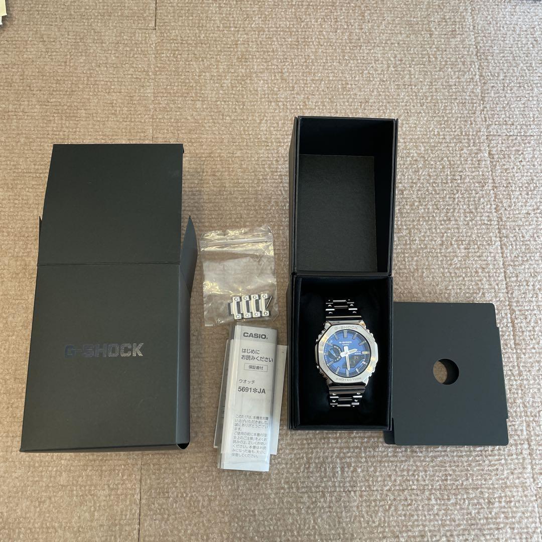 G-SHOCK GM-B2100AD-2AJF メタリックブルー【美品】
