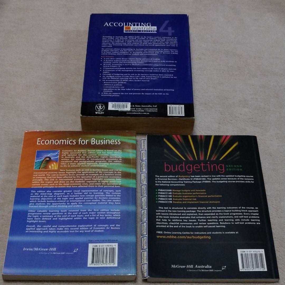 ※再値下※ ACCOUNTIG ECONONICS budgeting 本3冊