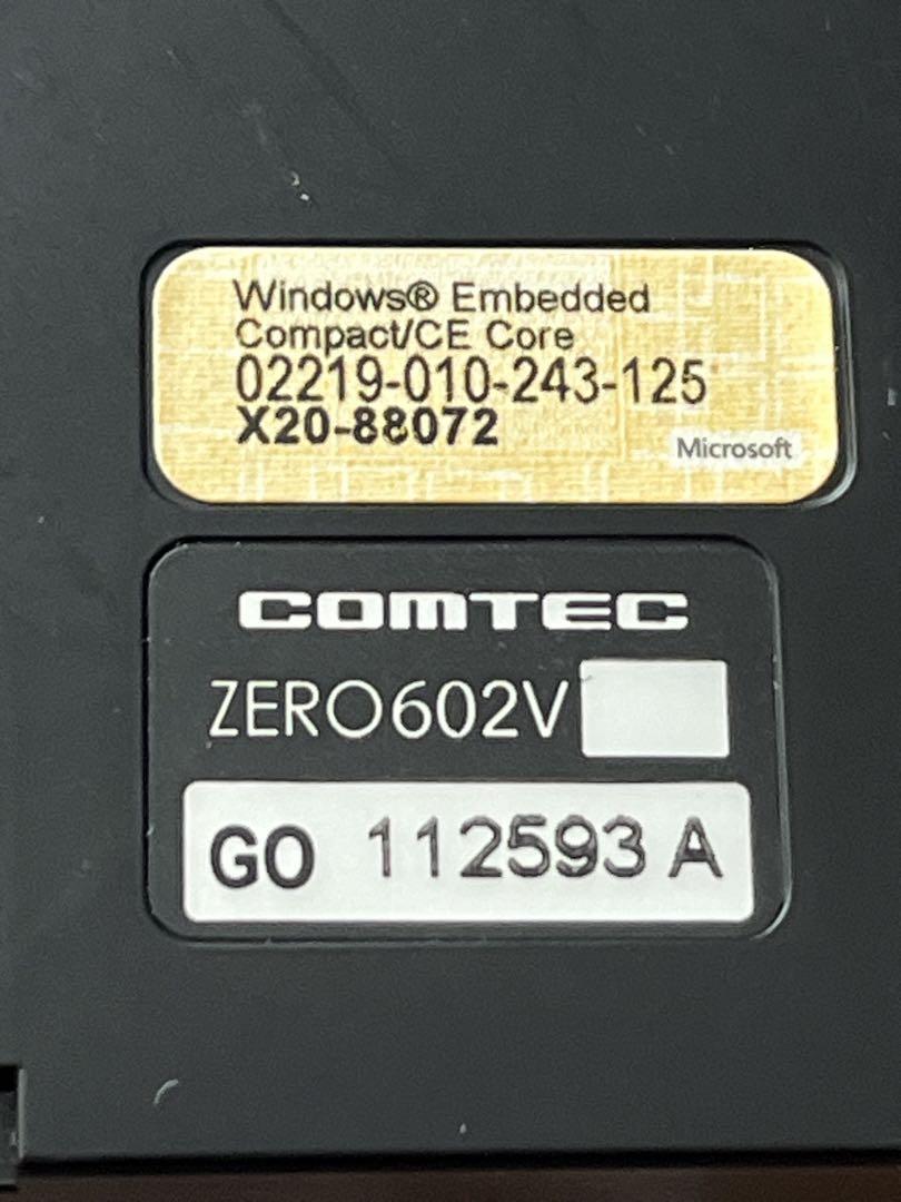 コムテック　レーダー探知機  ZERO 602V 美品  オービス　ネズミ取り