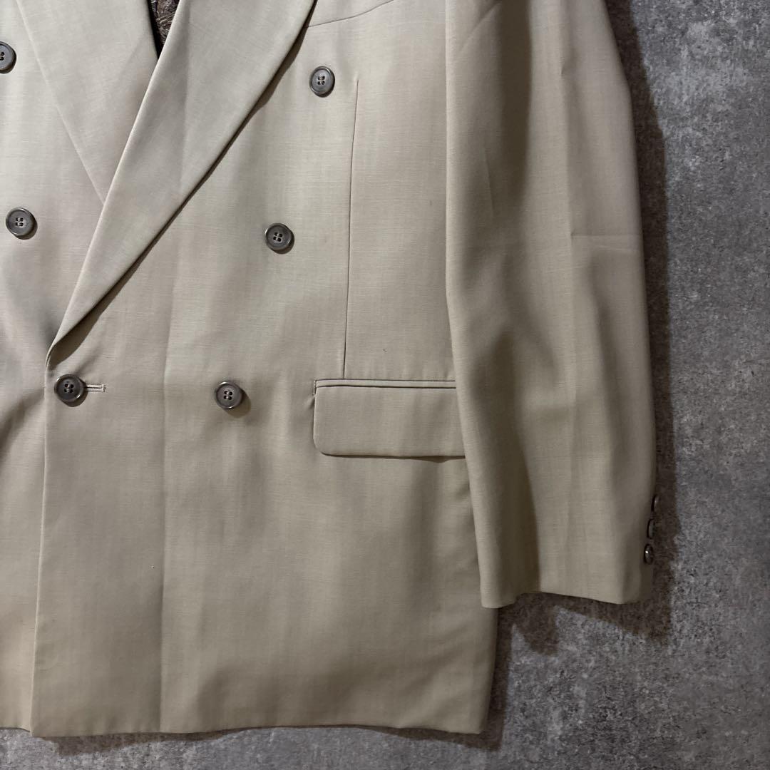 NO.99 【vintage】 セットアップ ダブル ピンズ　ネクタイ ベージュ