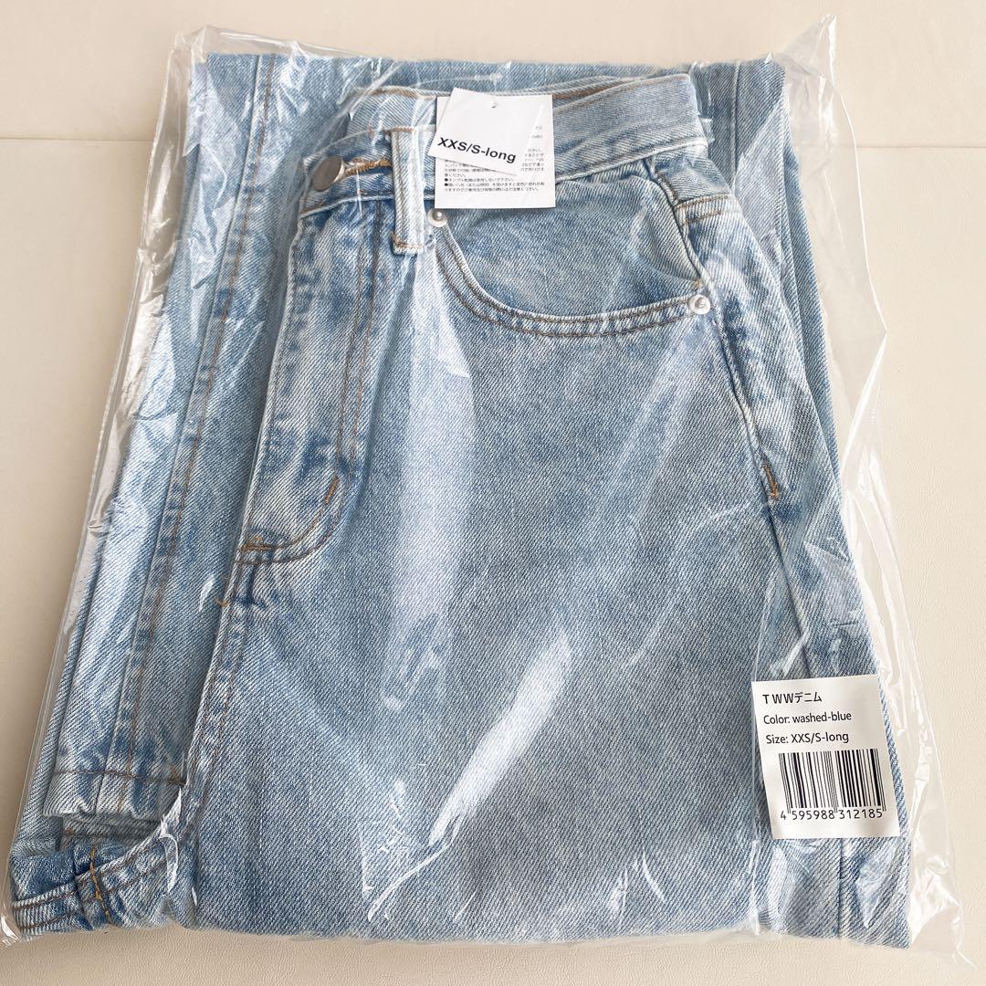 TWWデニム washed-blue XXS/S long 新品