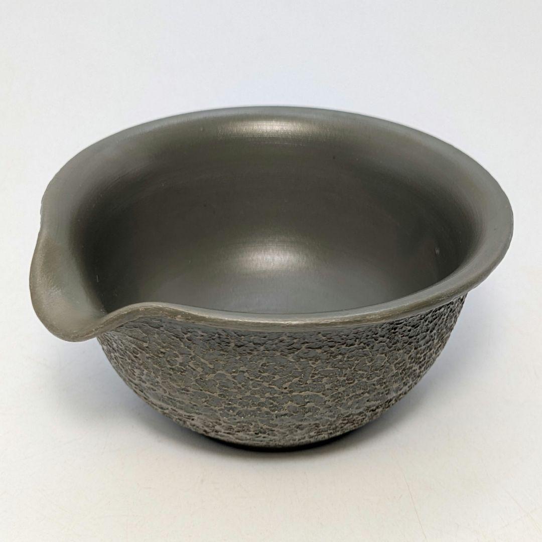 藤田龍峰 青備前石目煎茶器（宝瓶・湯冷まし・煎茶碗5客） 合箱