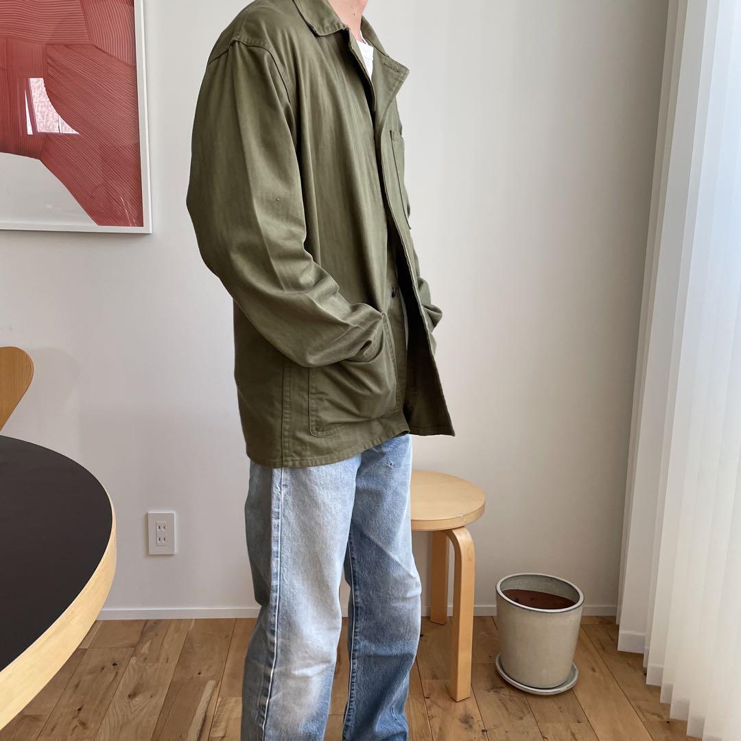 40s U.S.N. N-3 HBT N3 ヘリンボーンツイル WW2 USN 40s WW2 Vintage US Navy N-3 HBT Utility Trousers - 31x31