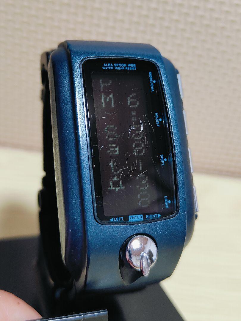 レア VINTAGE 1998's ALBA W441-4000 デジタル腕時計