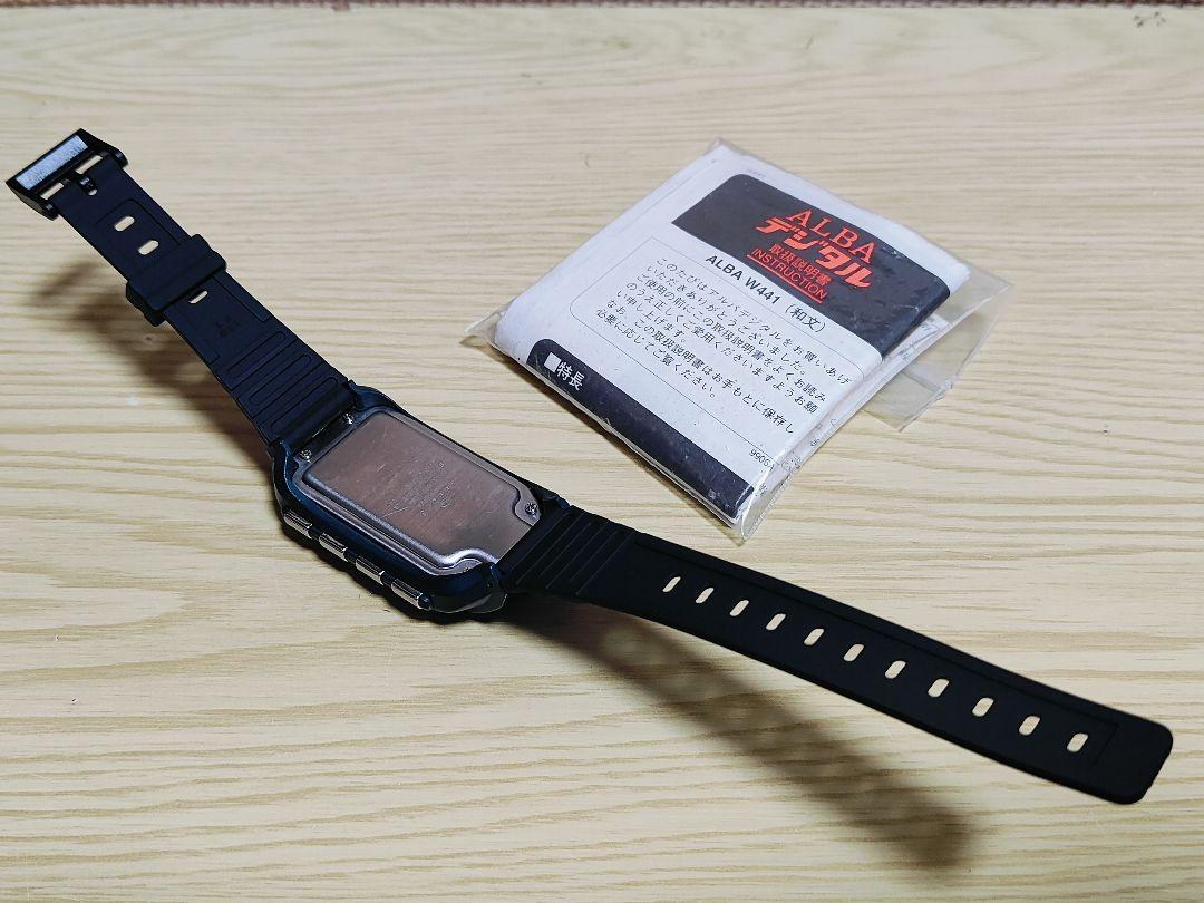 レア VINTAGE 1998's ALBA W441-4000 デジタル腕時計