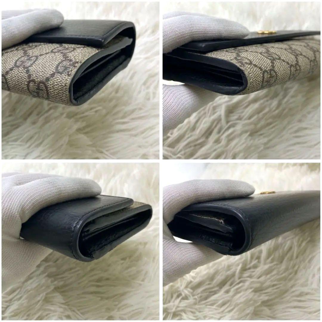 【セール】 ✨GUCCI✨ 長財布 メルカリ - ブラック ツートンカラー GGマーモント 小物