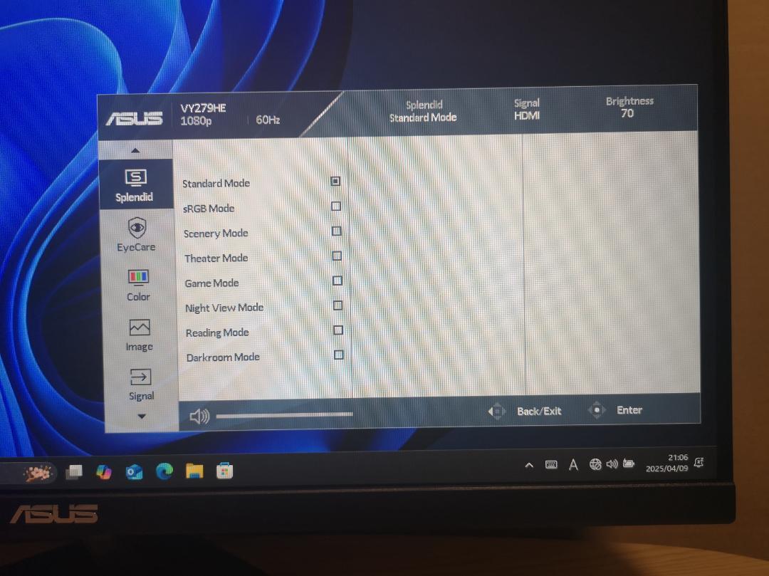 ASUS VY279HE PCモニター 27インチ 美品