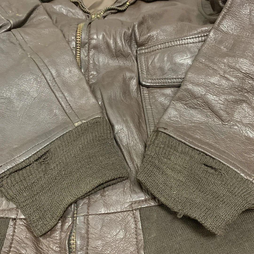 1971年　US NAVY G-1 レザー　フライトジャケット古着