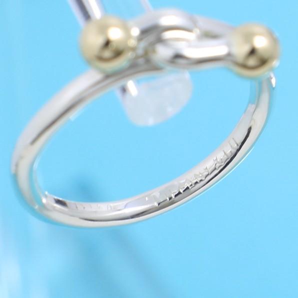 ティファニー　TIFFANY　12.5号　ラブノット　フック＆アイ リング　良品