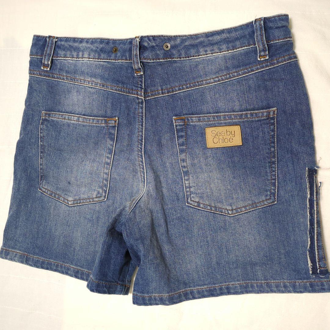 美品 See By Chloé シーバイクロエ デニム ショートパンツ