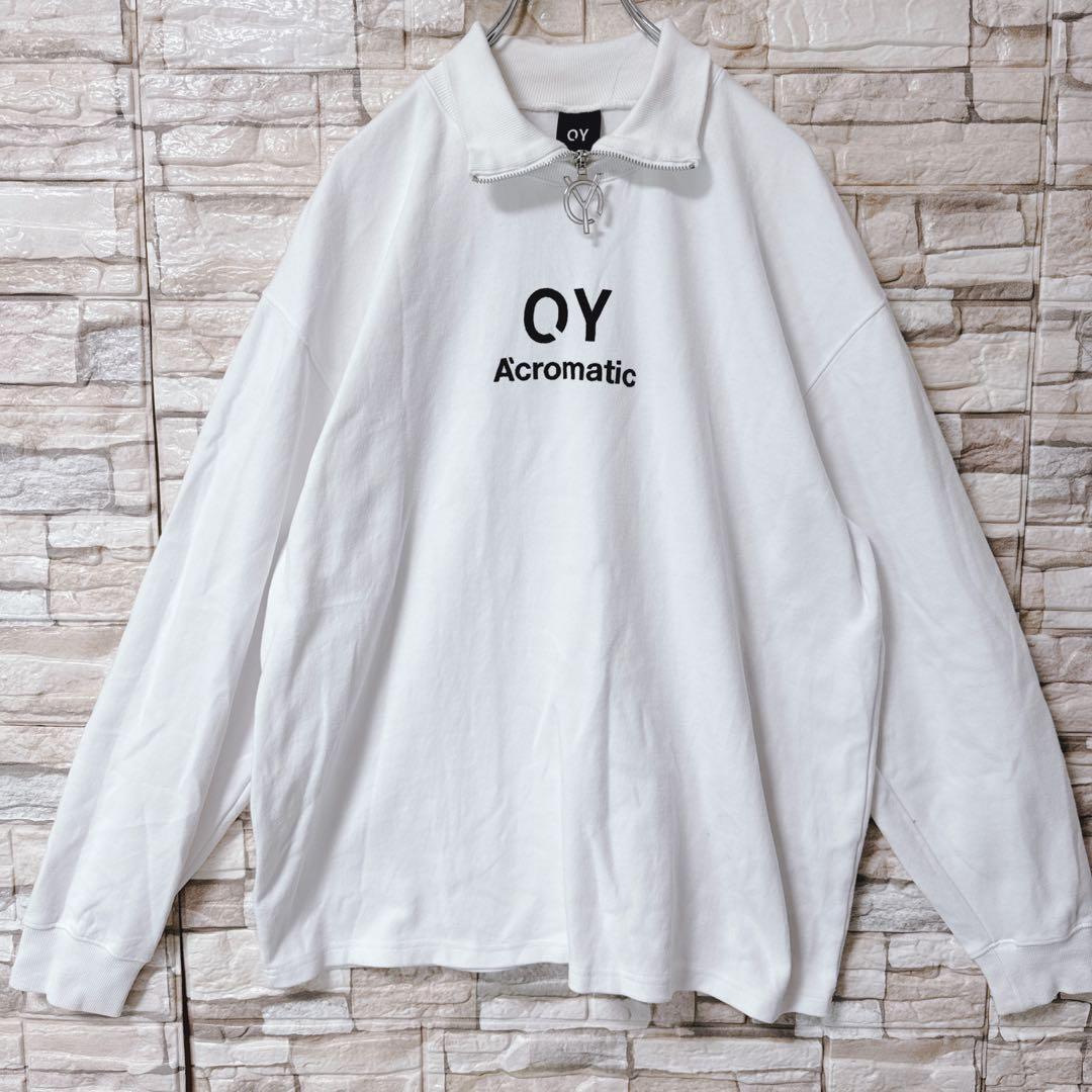 【希少品】OY オーワイ ハーフジップ スウェット ハイネック 韓国 人気 黒
