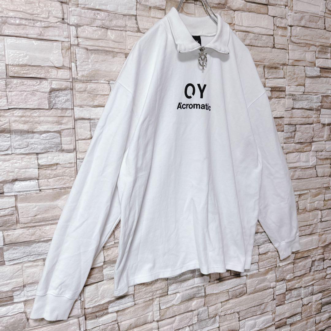 【希少品】OY オーワイ ハーフジップ スウェット ハイネック 韓国 人気 黒