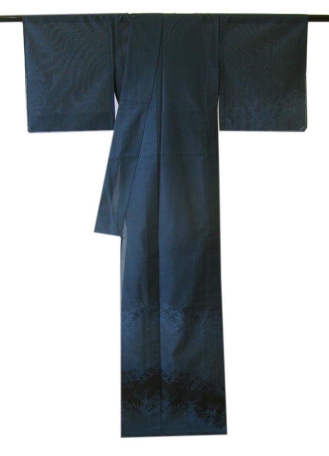 値下げ交渉OK！夏物 伝統的工芸品 夏大島紬 訪問着 径横絣