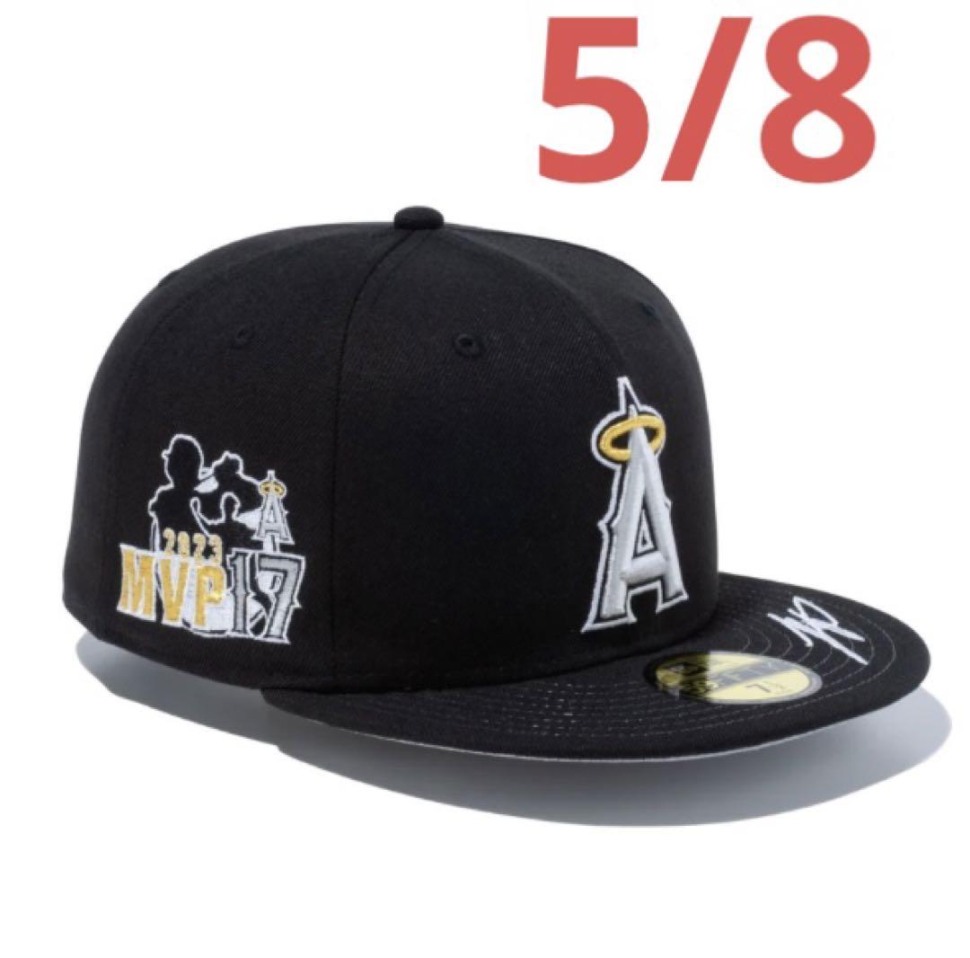 【7 5/8】ニューエラ 59fifty エンゼルス 大谷 ブラック ホワイト