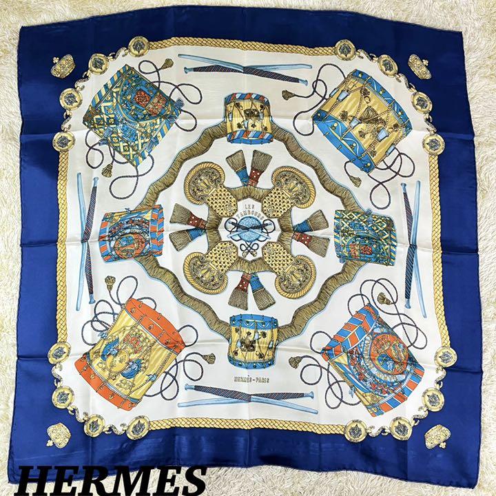 新しいブランド ✨希少✨HERMES スカーフ カレ90 タンブールの太鼓
