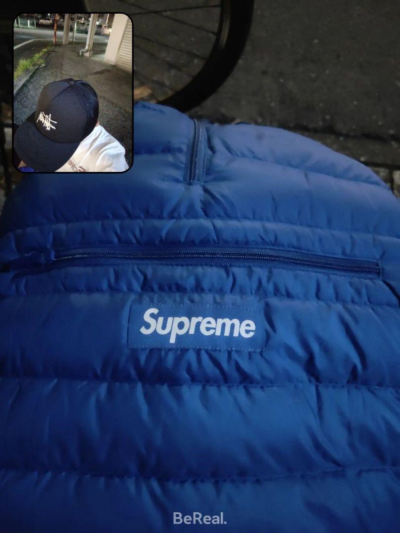 Supreme ダウンジャケット 青