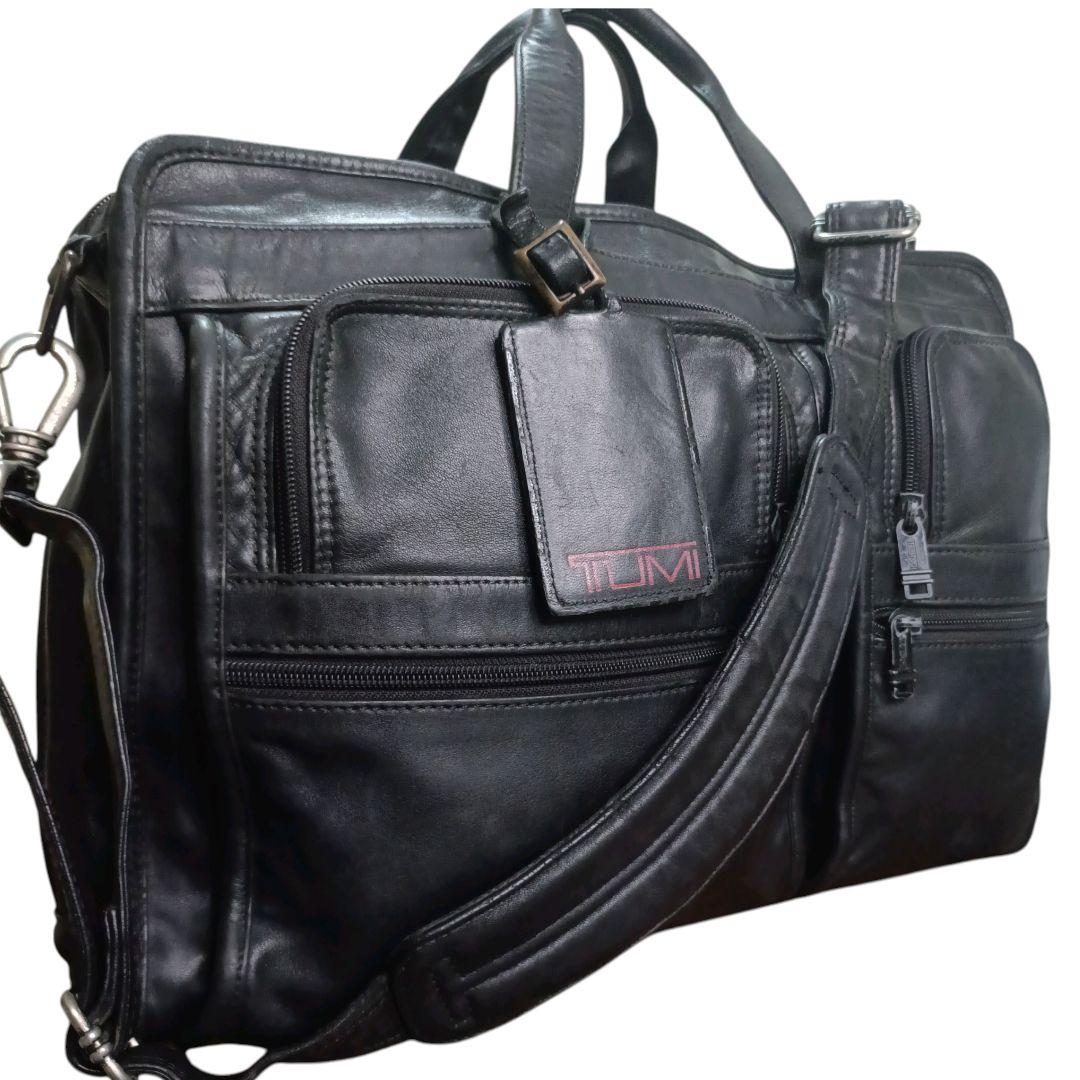 人気✨TUMI オールレザー 2way ビジネスバッグ ショルダーバッグ