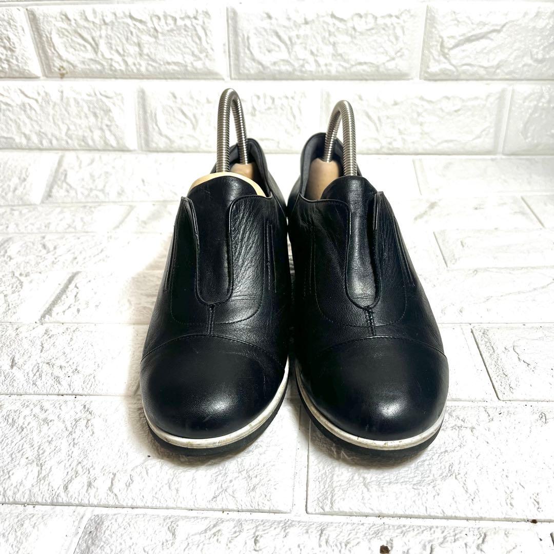 【美品】DIANA WELLFITスリッポン レザーローファー フラットシューズ