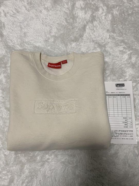 人気通販 Supreme Cutout Logo Crewneck natural M IdSvF-m90101778170 大人気最新作