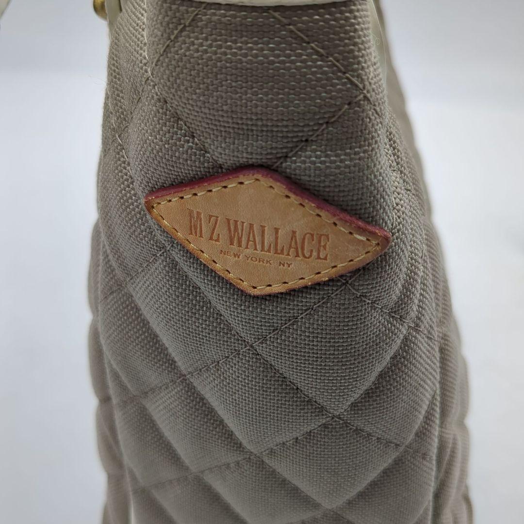 MZ WALLACE グレー キルティング トートバッグ