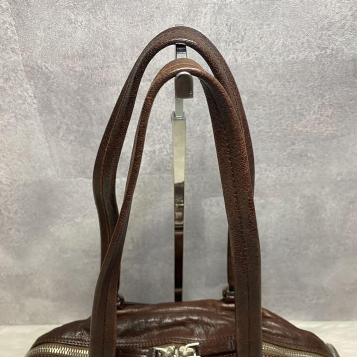 得価超特価 良品✨ トートバッグ ブラウン レザー XsESv-m90107310741 prada プラダ ハンドバッグ 定番人気得価
