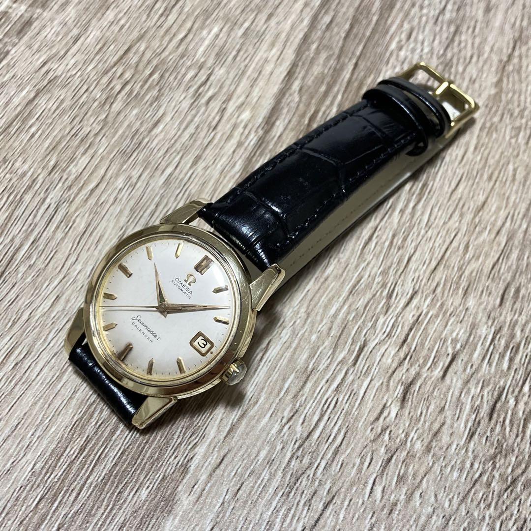 美品 オメガ シーマスター カレンダー ゴールドキャップ cal503