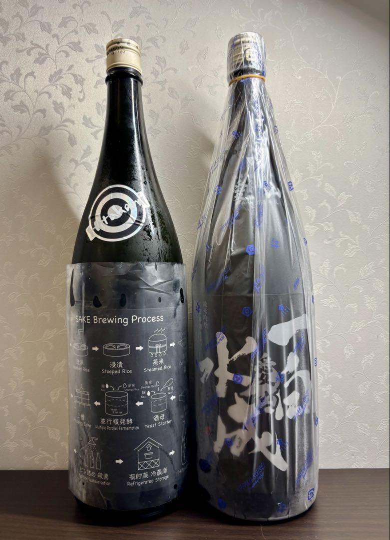 日高見 フローチャートラベル 七本鎗コラボ酒　一白水成 愛山　1800ml2本