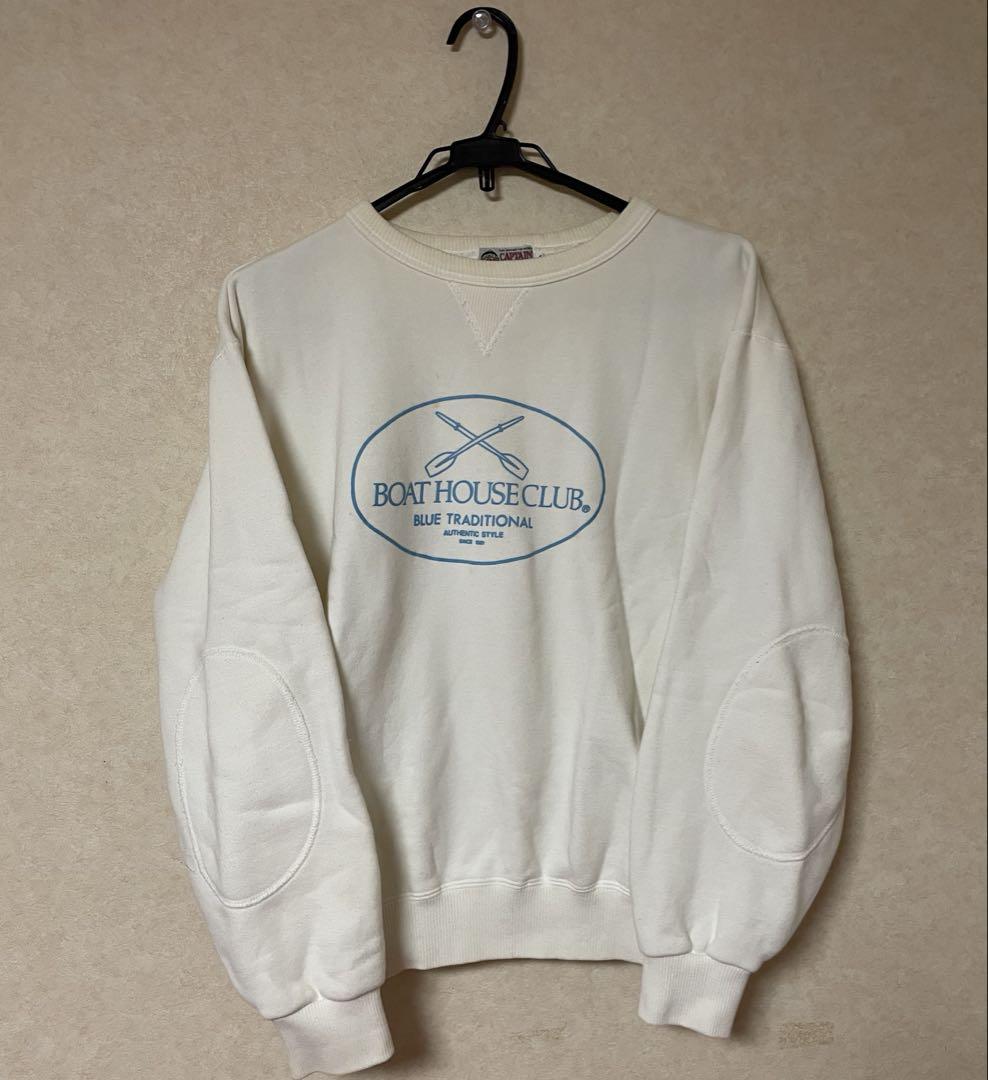 boat house ボートハウス　トレーナー　スウェット　白